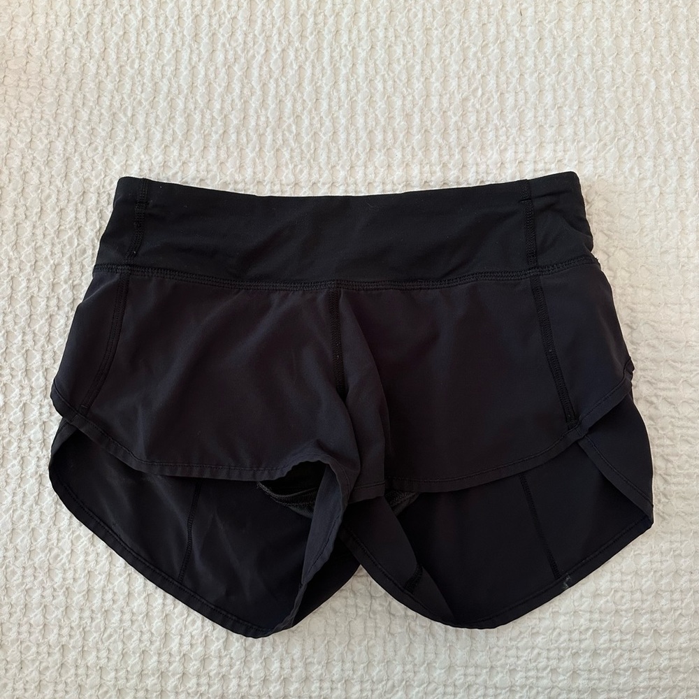 Size 2 black lulu lemon shorts